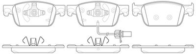 FIT FP1953E Тормозные колодки и сигнализаторы  для AUDI A4 B9 (8W2, 8WC) 1.4 TFSI