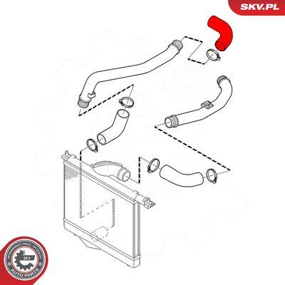 Hadička plnícího vzduchu SKV 24SKV675