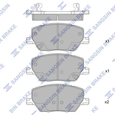 Hi-Q SP4006 Тормозные колодки для JEEP COMPASS (Джип Компасс)