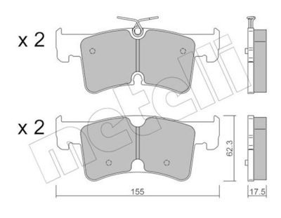 BREMSBELAGSATZ SCHEIBENBREMSE