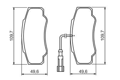 Brake Pad Set, disc brake 0 986 494 391