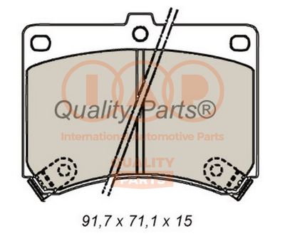 Комплект тормозных колодок, дисковый тормоз IAP QUALITY PARTS 704-11023 для MAZDA MX-3