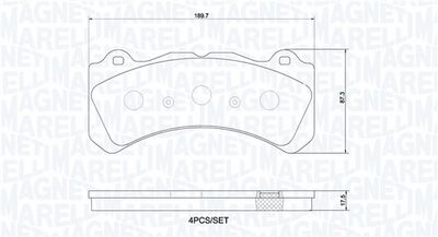 BREMSBELAGSATZ SCHEIBENBREMSE