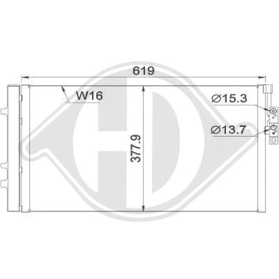 CONDENSATOR CLIMATIZARE DIEDERICHS DCC1580