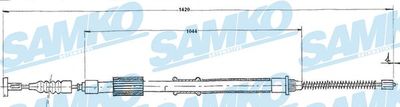 Тросик, cтояночный тормоз SAMKO C0185B для FIAT MAREA