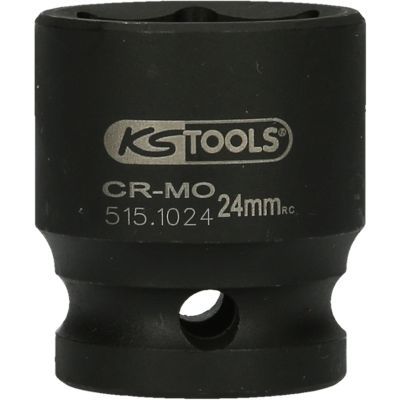 Ks Tools - Nadstavec rázový šesťhranný krátky 1/2", 24mm