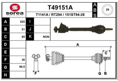 ANTRIEBSWELLE EAI T49151A