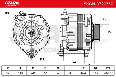 генератор STARK SKGN-0320350