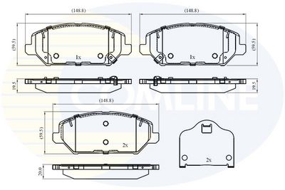 SET PLACUTE FRANA FRANA DISC COMLINE CBP32409