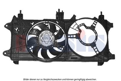 AKS DASIS 088137N Вентилятор системы охлаждения двигателя  для FIAT DOBLO (Фиат Добло)
