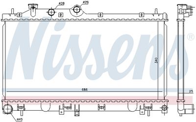 RADIATOR RACIRE MOTOR NISSENS 67721 4
