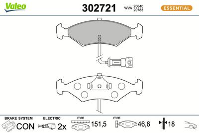SET PLACUTE FRANA FRANA DISC VALEO 302721