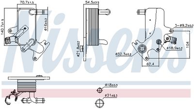 ÖLKüHLER AUTOMATIKGETRIEBE NISSENS 91553 6