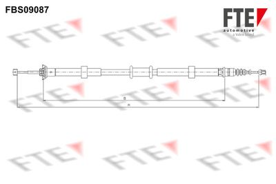 FTE 9250660 Трос ручного тормоза  для FIAT PANDA (Фиат Панда)