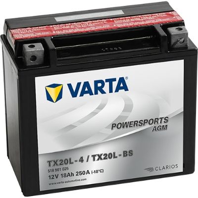 Стартерная аккумуляторная батарея VARTA 518901025I314 для HONDA VTX
