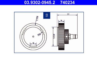 Udluftningsstudser ATE 03.9302-0945.2