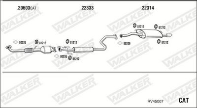 Изпускателна система WALKER RV45007
