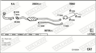 Изпускателна система WALKER CI15034