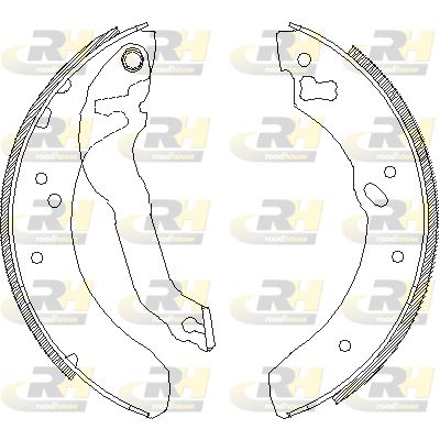 ROADHOUSE 4114.00 Тормозные колодки барабанные  для FORD ESCORT IV (GAF, AWF, ABFT) 1.6 Turbo RS