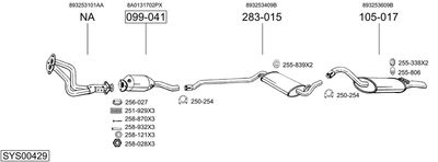 SISTEM DE ESAPAMENT BOSAL SYS00429