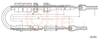 CABLU FRANA DE PARCARE COFLE 10551