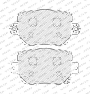 Remblokken set Achter , past: TESLA MODEL 3, MODEL Y Electric 01.17-
