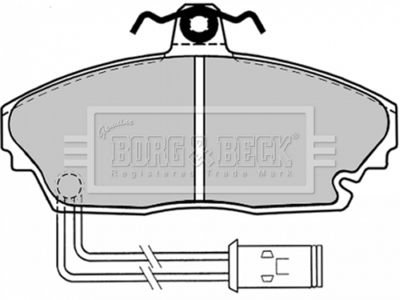 BORG & BECK BBP1432 Тормозные колодки и сигнализаторы  для TATA  (Тата Лоадбета)