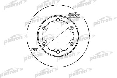 Тормозной диск PATRON PBD4089 для MERCEDES-BENZ SPRINTER