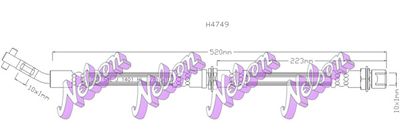 Тормозной шланг KAWE H4749 для DAIHATSU FEROZA