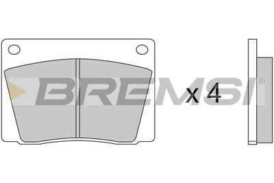 BREMSI BP2052 Тормозные колодки и сигнализаторы  для FIAT 1500-2300 (Фиат 1500-2300)