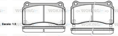 WOKING P15273.02 Тормозные колодки и сигнализаторы  для NISSAN GT-R (R35) V6