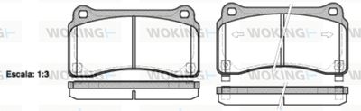 WOKING P15273.02 Тормозные колодки и сигнализаторы  для NISSAN GT-R (Ниссан Гт-р)