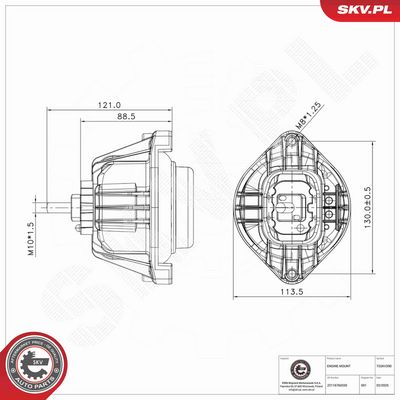 SUPORT MOTOR ESEN SKV 75SKV290 5