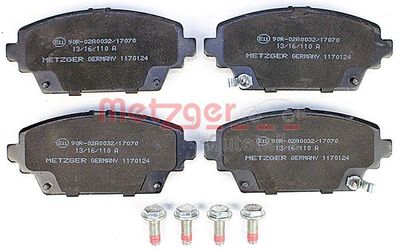 SET PLACUTE FRANA FRANA DISC METZGER AUTOTEILE 1170124 1
