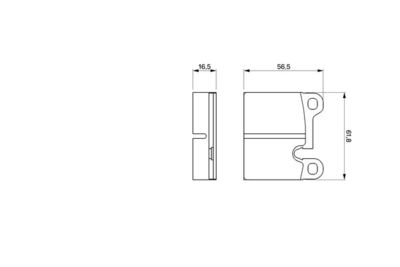Комплект тормозных колодок, дисковый тормоз BOSCH 0 986 464 671 для ALFA ROMEO 6