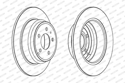 BREMSSCHEIBE FERODO DDF552C 1