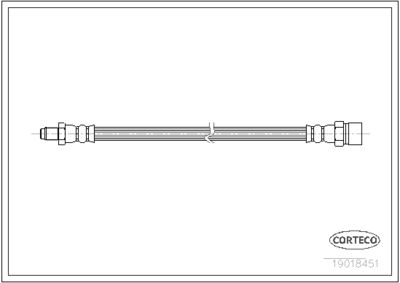 Тормозной шланг CORTECO 19018451 для OPEL COMMODORE