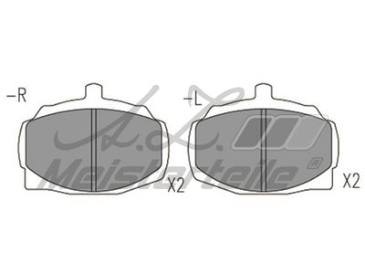 комплект спирачно феродо, дискови спирачки A.Z. Meisterteile AZMT-44-022-2536