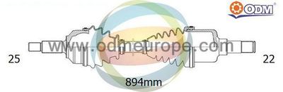 Приводной вал Multiparts 18-302400 для SUZUKI SWIFT