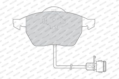 BREMSBELAGSATZ SCHEIBENBREMSE FERODO FDB590 1