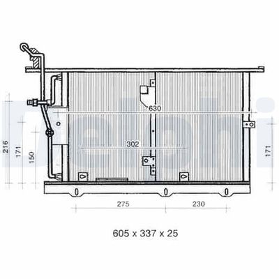 KONDENSATOR KLIMAANLAGE DELPHI TSP0225322