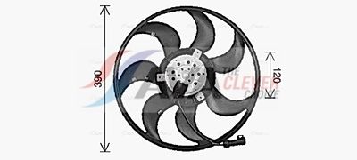 VENTILATOR RADIATOR AVA Clever Choice OL7737 1