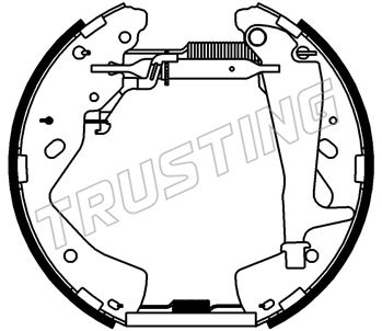 Комплект тормозных колодок TRUSTING 6556 для FORD RANGER