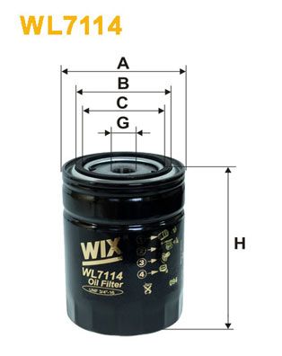 WIX FILTERS Filter, hydrauliek (WL7114)