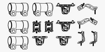 SET MONTARE SISTEM DE ESAPAMENT