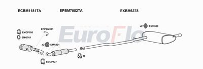 Układ wydechowy EUROFLO MIHAT151003D