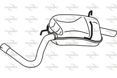 FENNO P22037 Глушник вихлопних газів для DODGE (Додж)