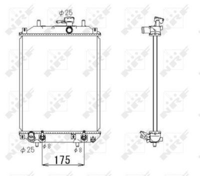 Radiator, engine cooling 53414