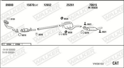 Изпускателна система WALKER VW36153