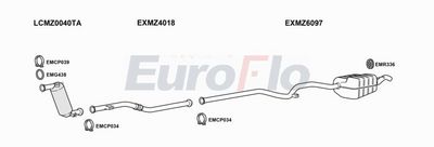 Układ wydechowy EUROFLO MZE2221D0298LHD